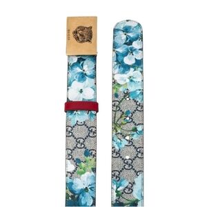 Gucci Blooms Leather Belt